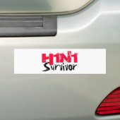 H1N1生存者のギア バンパーステッカー (車上)