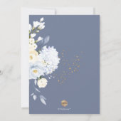 H2ブルーアジサイバラブルンチバブリー 招待状 (裏面)