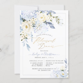 H2ブルーアジサイバラリハーサルディナー 招待状