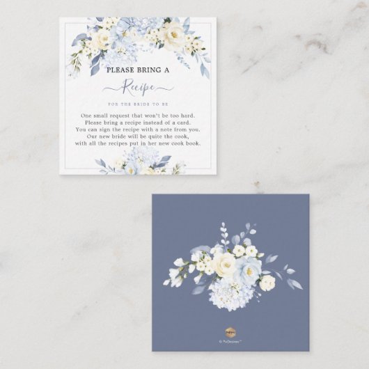 H2ブルーアジサイバラレシピリクエスト エンクロージャーカード (正面/裏面)