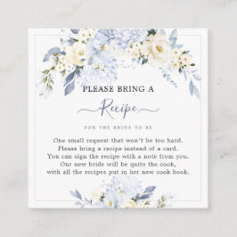 H2ブルーアジサイバラレシピリクエスト エンクロージャーカード