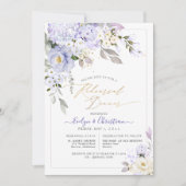 H2紫あじさいクリームバラリハーサルディナー 招待状 (正面)