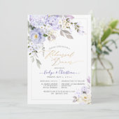 H2紫あじさいクリームバラリハーサルディナー 招待状 (スタンド正面)