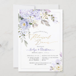 H2紫あじさいクリームバラリハーサルディナー 招待状