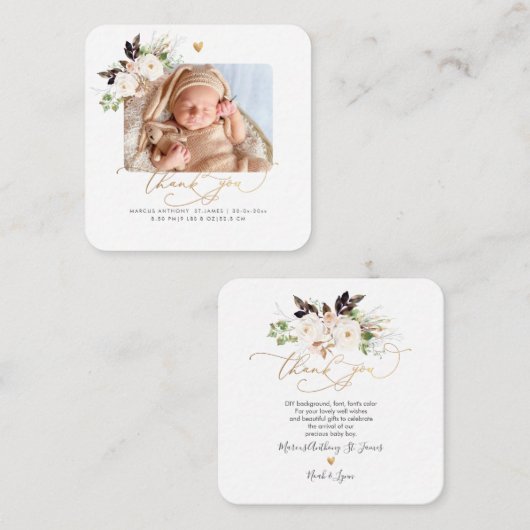 H2赤面バラドラゴンフライシャワーありがとう ノートカード (正面/裏面)