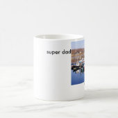 H20のクールなパパ、すごいパパ コーヒーマグカップ (中央)