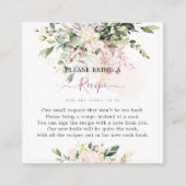 H2 ピンクガムユーカリのレシピリクエスト エンクロージャーカード (正面)