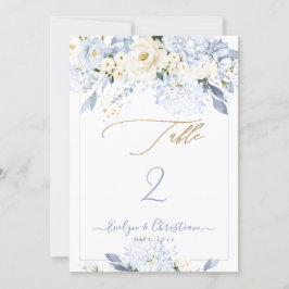 H2 ブルー ハイドレンジア クリーム ローズ テーブル No. 招待状