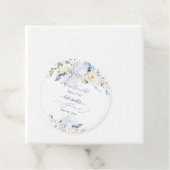 H2 ブルー ハイドレンジア クリーム ローズ ブライダル シャワー フェイバータグ (インサイチュ)