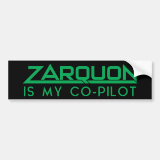 H2G2「ZARQUON IS MY CO-おもしろいパイロット」 バンパーステッカー