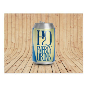 H2oエネルギー飲み物 ポストカード Zazzle Co Jp