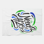 H2Oスクリプトが必要 キッチンタオル (横)