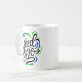 H2Oスクリプトが必要 コーヒーマグカップ (正面左)