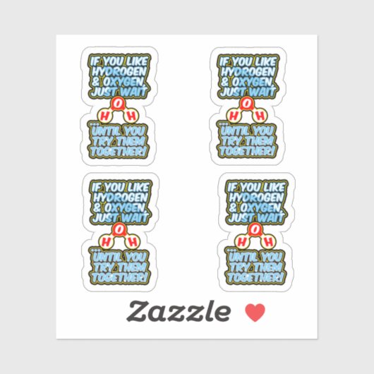 H2Oフルーニー化学水和水 シール (シート)