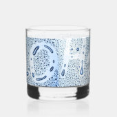 H2Oプリント岩パーソナライズされたガラス ウイスキーグラス (左)