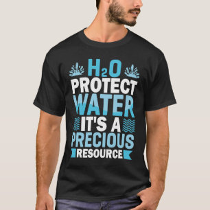 H2O保護水資源は大切Wa救だ Tシャツ