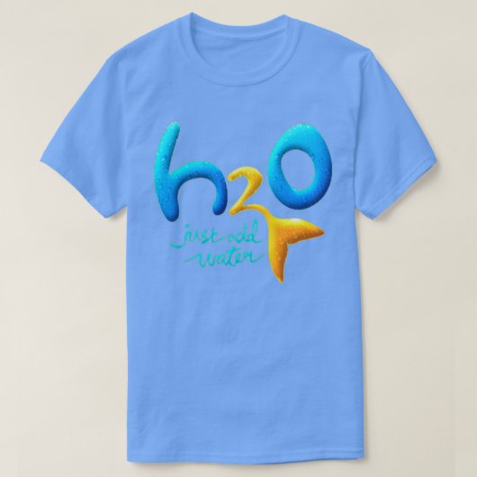 H2O単に水を追加3 Tシャツ (デザイン正面)
