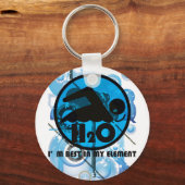 H2O_泳ぐ人 キーホルダー (正面)