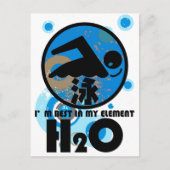 H2O_泳ぐ人 ポストカード (正面)