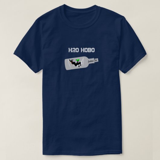 H2O HOBO - 波に洗われたロバのジャックストーン争奪戦 Tシャツ (デザイン正面)