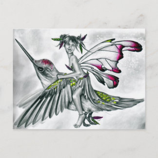 <h3>Hummingbird Rider Fairy Postages</h3> ポストカード