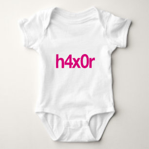 h4x0r ベビーボディスーツ