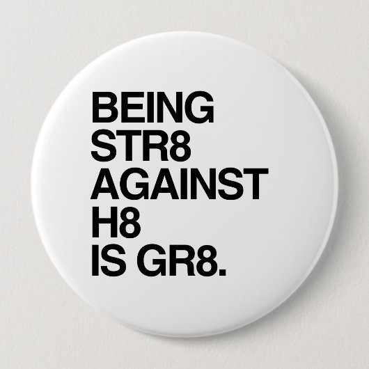 H8に対するST8 缶バッジ (正面)