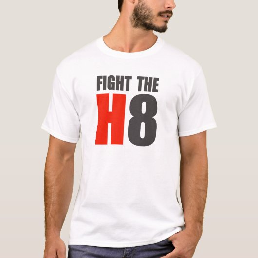 H8を戦って下さい Tシャツ (正面)