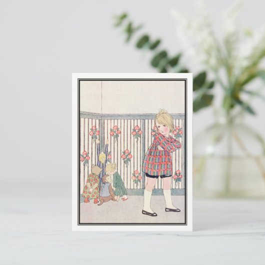 H.いけな Willebeek Le Mairによる子供とおもちゃの撮影 ポストカード (スタンド正面)