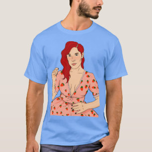 H.いちごドレスを着ている Tシャツ