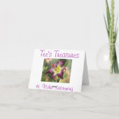 H.すみれ色のSabrewingのメッセージカード カード (裏面)