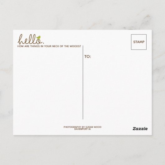 H.はがきをチェックインするだけ ポストカード (裏面)