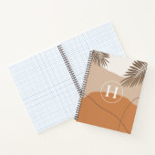 H -イニシャルモノグラムレターH抽象デザイン ノートブック (内部)