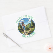 H.ハイキング自然 ラウンドシール (封筒)