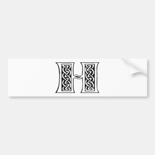 H バンパーステッカー (正面)