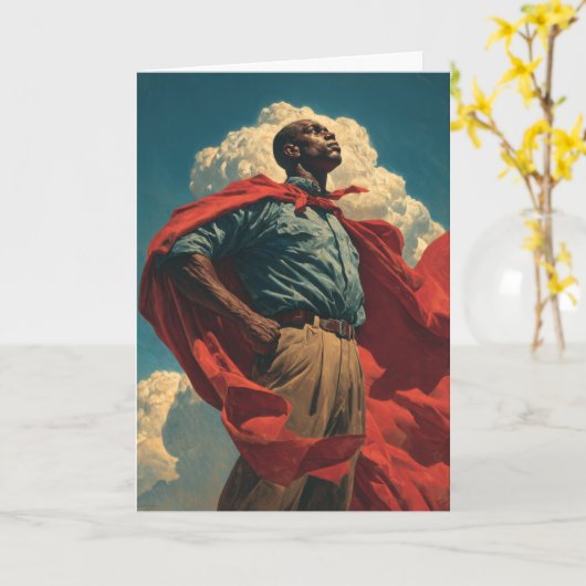 (H)ヒーローパパ カード (黄色い花)