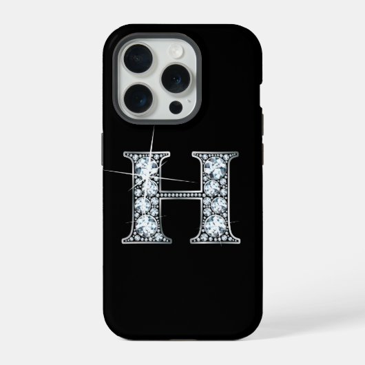 H ファウダイヤモンドモノグラム iPhoneケース (裏面)