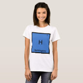 H - ヘミングウェイ おもしろ 化学 元素 記号 Tシャツ (正面フル)
