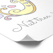 H (ヘーゼルモノグラム文字のアート名の意味) ポスター (角)