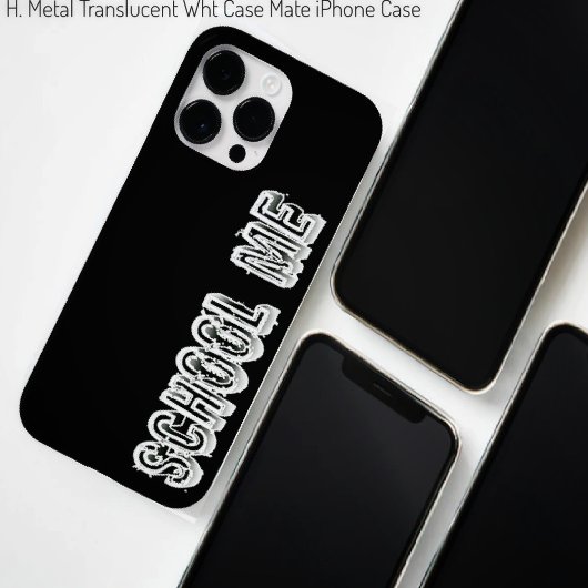 H.メタルトランスルーセントホワイト Case-Mate iPhoneケース
