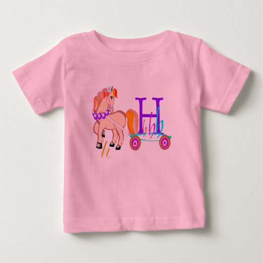 H – モノグラムコレクション ベビーTシャツ (正面)