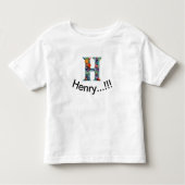 H、名前 トドラーTシャツ (正面)