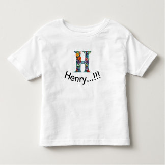 H、名前 トドラーTシャツ