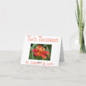 H.愛メッセージカードの層 カード (裏面)