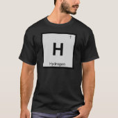 H – 水素化学周期表記号 Tシャツ (正面)