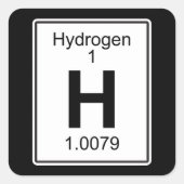 H – 水素 スクエアシール (正面)