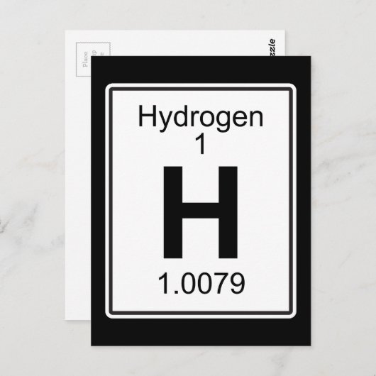 H – 水素 ポストカード (正面/裏面)