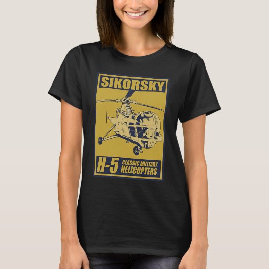 H 5 ヘリコプター Tシャツ (正面)