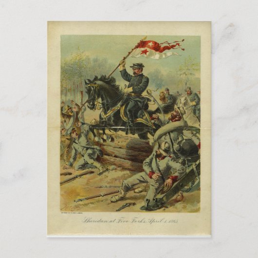 H.A.オグデンによって5つのフォークでシェリダン ポストカード (正面)