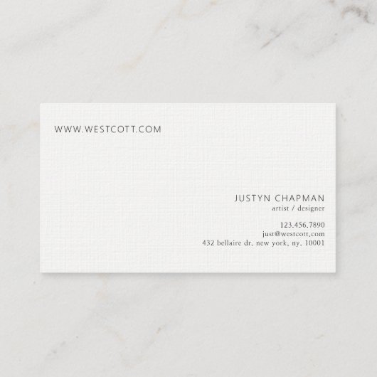 H A.C.H E R 名刺 (裏面)